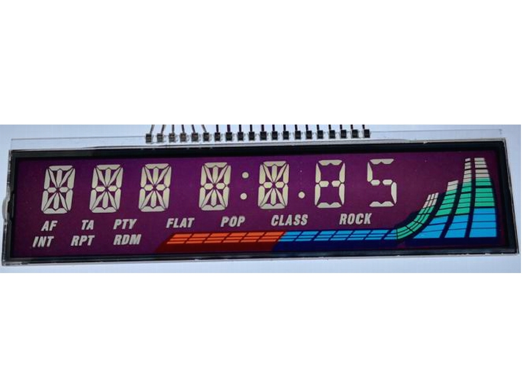 TN負顯全透帶絲印車載屏 TN負顯全透帶絲印車載屏