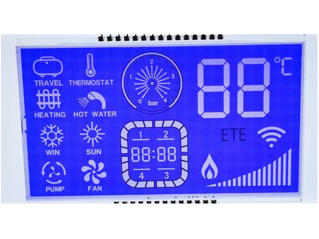 TN負顯藍膜，溫控器用屏